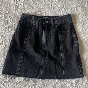 Abercrombie Black Denim Skirt